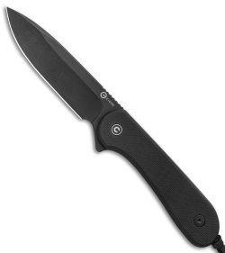 CIVIVI Elementum Fixed Blade Knife Flat Black G-10 (4" Black SW)