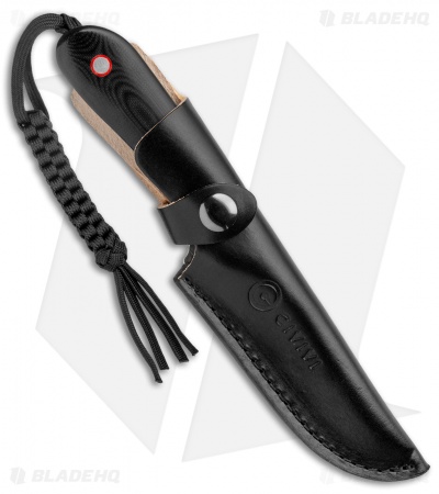 CIVIVI Elementum Fixed Blade Knife Contoured Black G-10 (4" Satin)