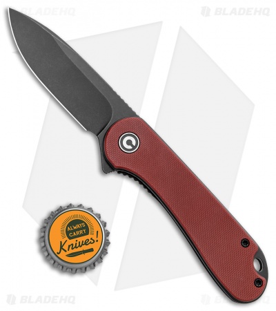 CIVIVI Elementum Liner Lock Knife Burgundy G-10 (2.9" Black) 