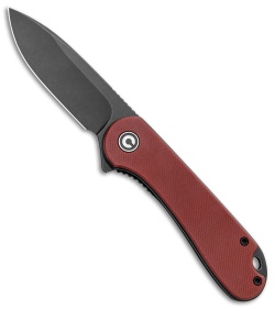 CIVIVI Elementum Liner Lock Knife Burgundy G-10 (2.9" Black) 