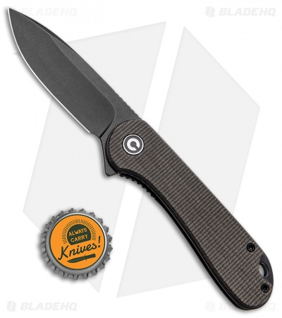 CIVIVI Elementum Liner Lock Knife Dark Green Micarta (2.9" Black) 