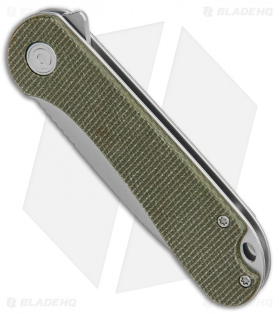 CIVIVI Elementum Liner Lock Knife Green Micarta (2.9" Stonewash S35VN)