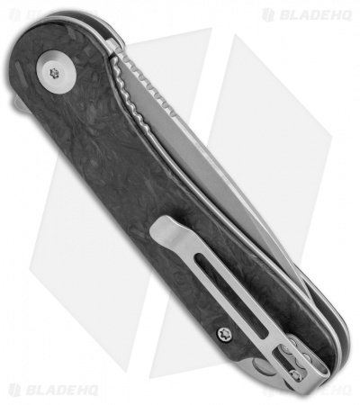 CIVIVI Elementum Liner Lock Knife Marble Carbon Fiber (2.9" Stonewash)  