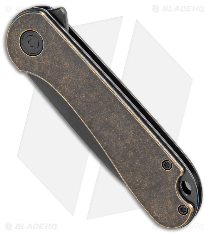 CIVIVI Elementum Liner Lock Knife Brass (2.9" Black Stonewash)  