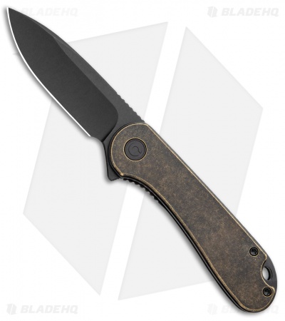 CIVIVI Elementum Liner Lock Knife Brass (2.9" Black Stonewash)  