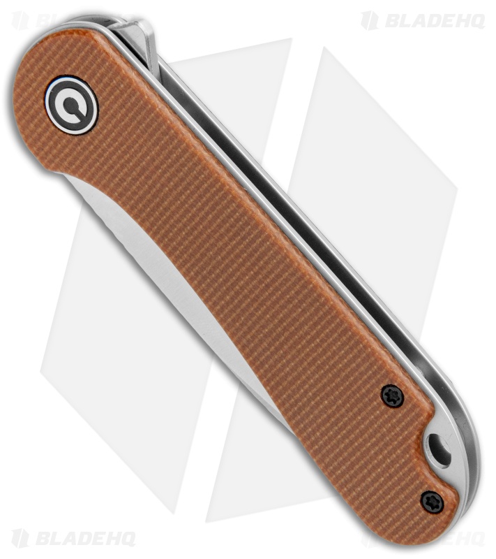 CIVIVI Elementum Liner Lock Knife Brown Micarta (2.9" Satin D2) C907M