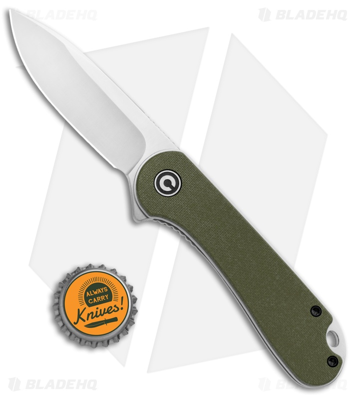 CIVIVI Elementum Liner Lock Knife Green G-10 (2.9" Satin D2) C907E