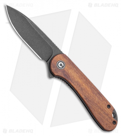 CIVIVI Elementum Liner Lock Knife Cuibourtia Wood  (2.9" Black  D2) C907U