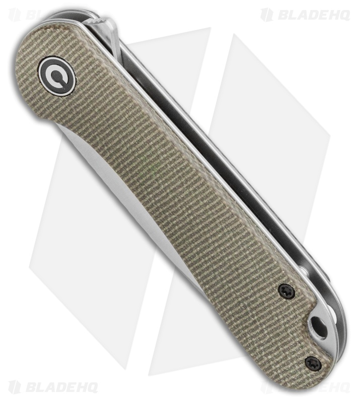 CIVIVI Elementum Liner Lock Knife Dark Green Micarta (2.9" Satin D2)