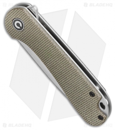 CIVIVI Elementum Liner Lock Knife Dark Green Micarta (2.9" Satin D2)