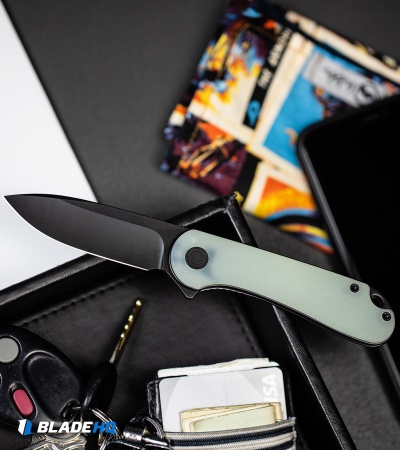 CIVIVI Elementum Liner Lock Knife Natural G-10 (2.9" Black Stonewash S35VN)  