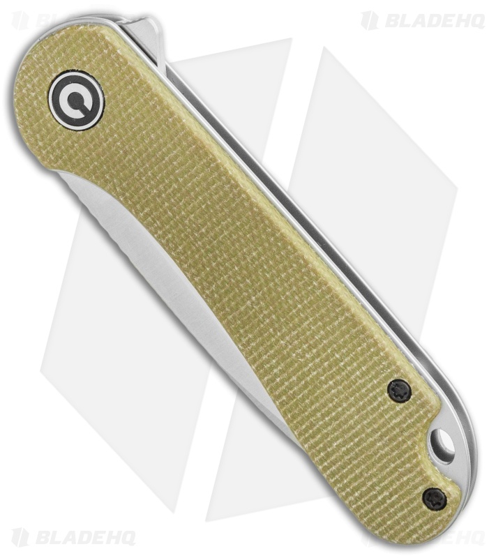 CIVIVI Elementum Liner Lock Knife Olive Micarta (2.9" Satin D2) C907S