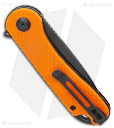 CIVIVI Elementum Liner Lock Knife Orange G-10 (2.9" Black D2) C907Y