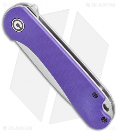 CIVIVI Elementum Liner Lock Knife Purple G-10 (2.9" Satin D2) 