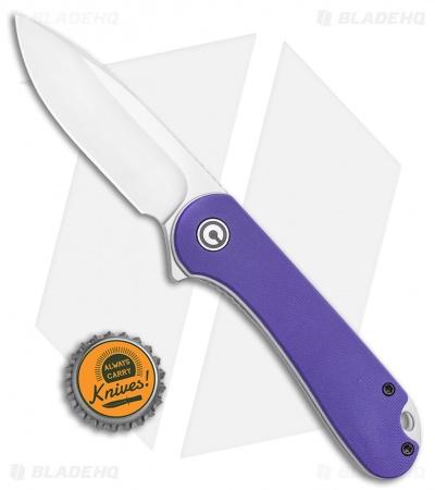 CIVIVI Elementum Liner Lock Knife Purple G-10 (2.9" Satin D2) 