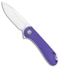 CIVIVI Elementum Liner Lock Knife Purple G-10 (2.9" Satin D2) 