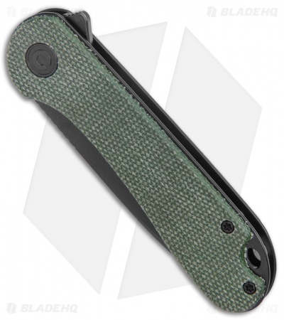 CIVIVI Elementum Tanto Liner Lock Knife Green Micarta (2.9" Black SW D2)