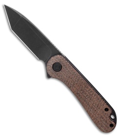 CIVIVI Elementum Tanto Liner Lock Dark Brown Micarta (2.9" Black D2) C907T-C