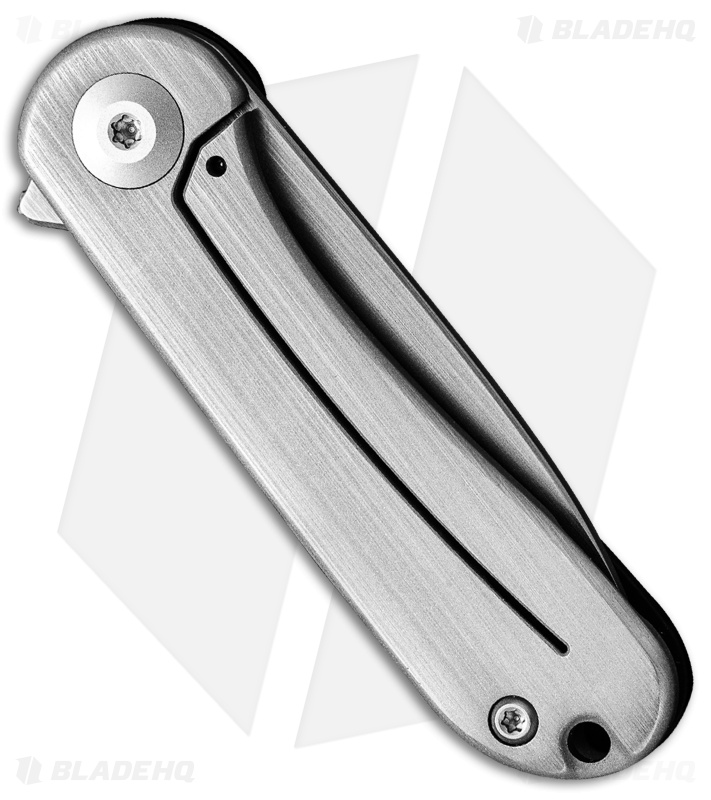 CIVIVI Mini Elementum Frame Lock Knife Hand-Rubbed Brass (1.8" Gray)  