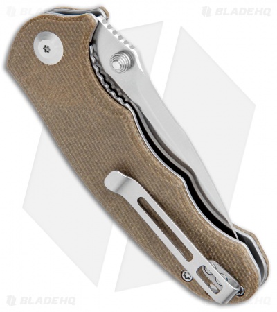 CIVIVI Hooligan Liner Lock Knife Dark Earth Micarta (2.98" Satin D2) C913A