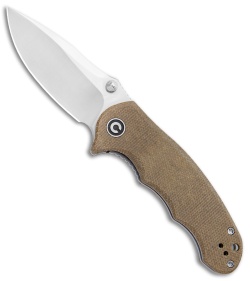 CIVIVI Hooligan Liner Lock Knife Dark Earth Micarta (2.98" Satin D2) C913A