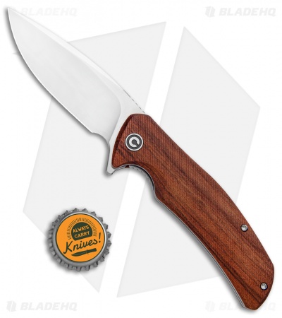 CIVIVI Incite Liner Lock Knife Cuibourtia Wood (3.7" Satin) C908D