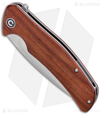 CIVIVI Incite Liner Lock Knife Cuibourtia Wood (3.7" Satin) C908D