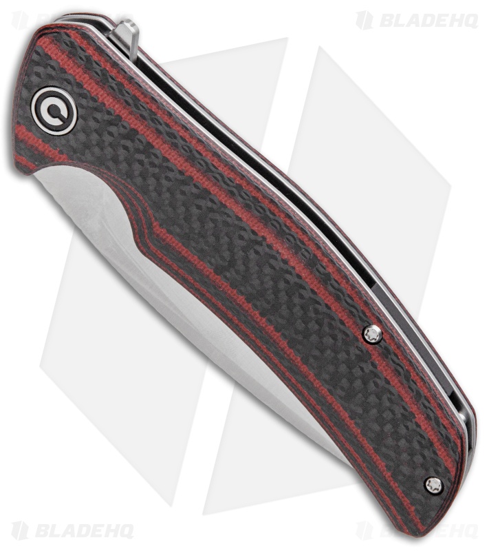 CIVIVI Incite Liner Lock Knife Red G-10/Carbon Fiber (3.7" Satin) C908C