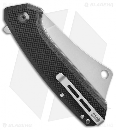 CIVIVI Mastodon Liner Lock Knife Black G-10 (3.8" Stonewash) 