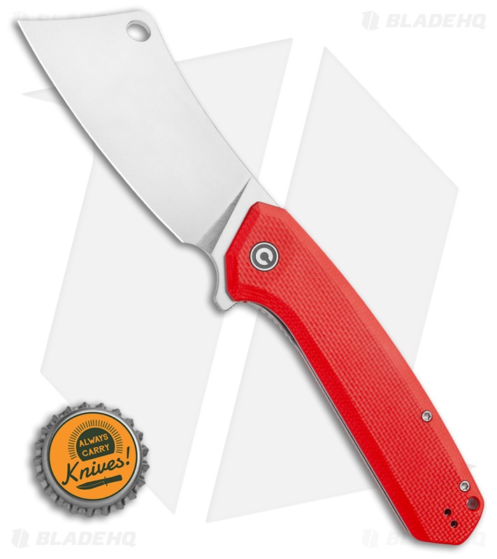 CIVIVI Mastodon  Liner Lock Red G-10 (3.8" Stonewash) 
