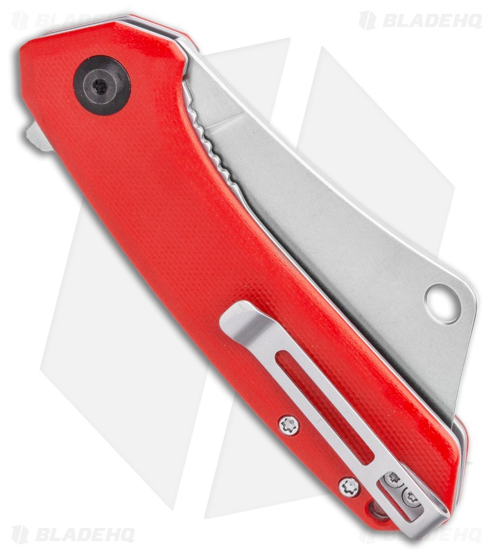 CIVIVI Mini Mastodon Liner Lock Knife Red G-10 (3" Stonewash)