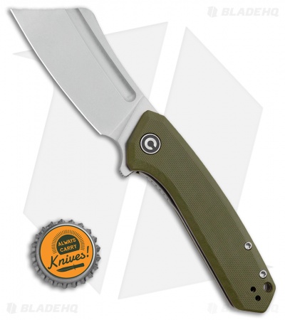 CIVIVI Mini Bullmastiff Liner Lock Knife OD Green G-10 (3" Stonewash)