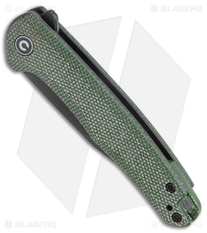 CIVIVI Mini Sandbar Liner Lock Knife Green Micarta (2.9" Black) C20011-3