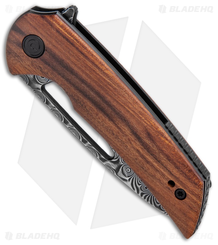 CIVIVI Ferrum Forge Odium Liner Lock Knife Cuibourtia Wood (2.6" Damascus) 