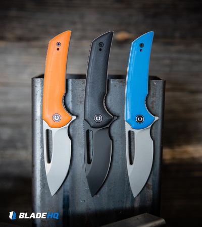 CIVIVI Ferrum Forge Odium Liner Lock Knife Orange G-10 (2.6" Stonewash) C2010B