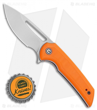 CIVIVI Ferrum Forge Odium Liner Lock Knife Orange G-10 (2.6" Stonewash) C2010B