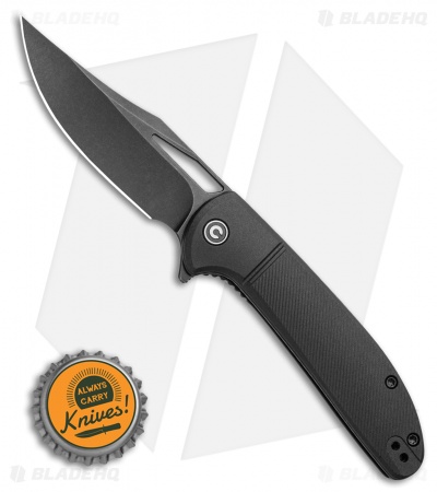 CIVIVI Ortis Liner Lock Knife Black FRN (3.25" Black Stonewash) C2013D