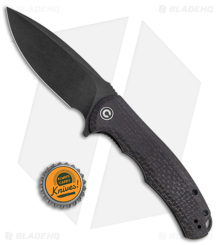 CIVIVI Praxis Flipper Liner Lock Knife Coarse Black Micarta (3.75" Black) C803G