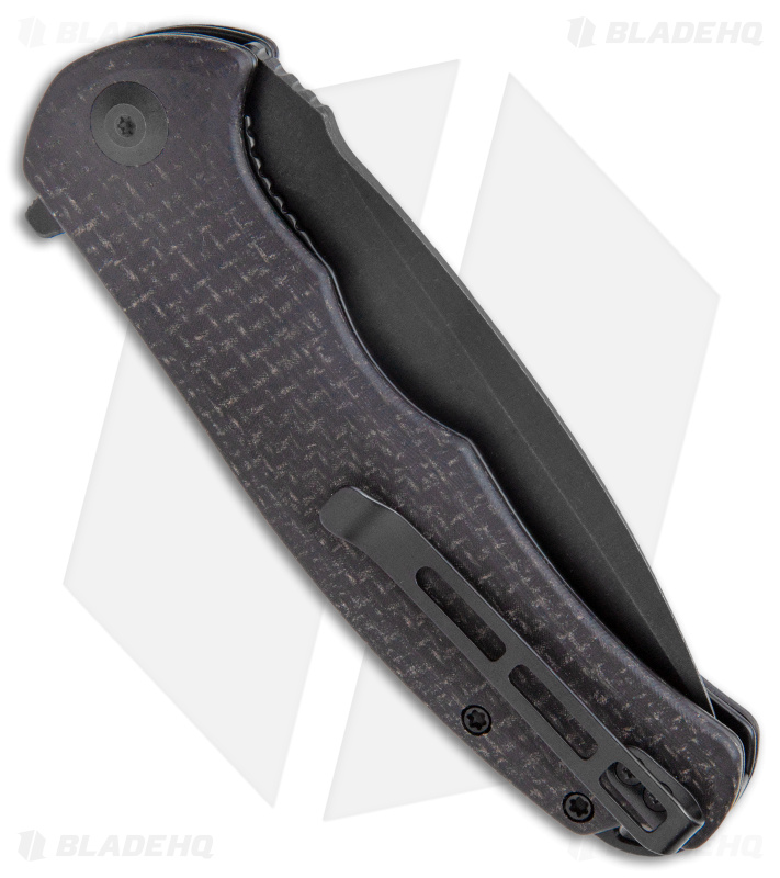 CIVIVI Praxis Flipper Liner Lock Knife Coarse Black Micarta (3.75" Black) C803G