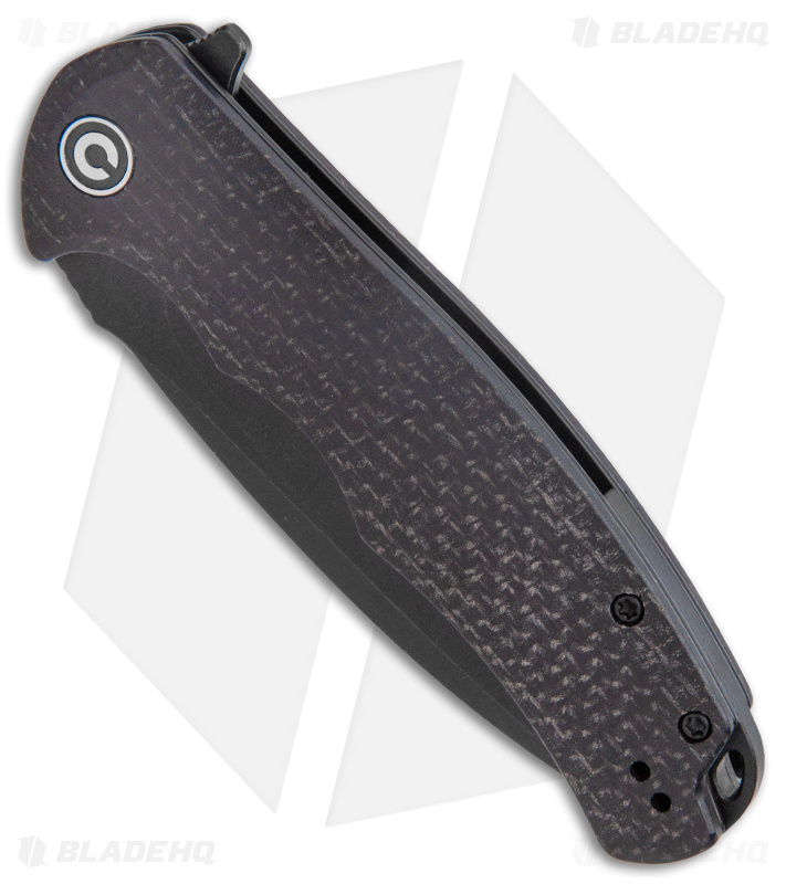 CIVIVI Praxis Flipper Liner Lock Knife Coarse Black Micarta (3.75" Black) C803G