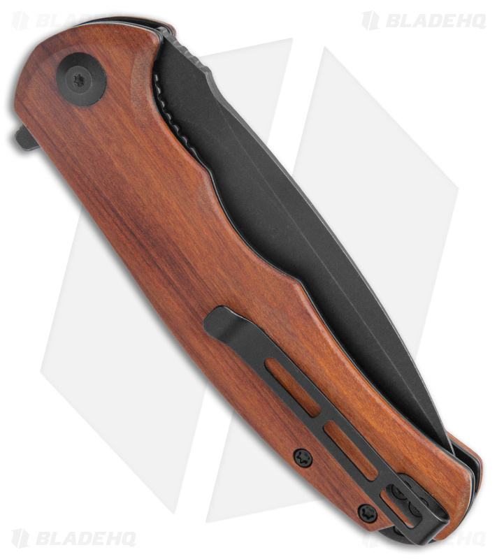 CIVIVI Praxis Flipper Liner Lock Knife Cuibourtia Wood (3.75" Black) C803H