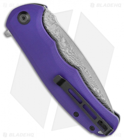 CIVIVI Praxis | Flipper Knife | Purple G-10 + Dam | Blade HQ