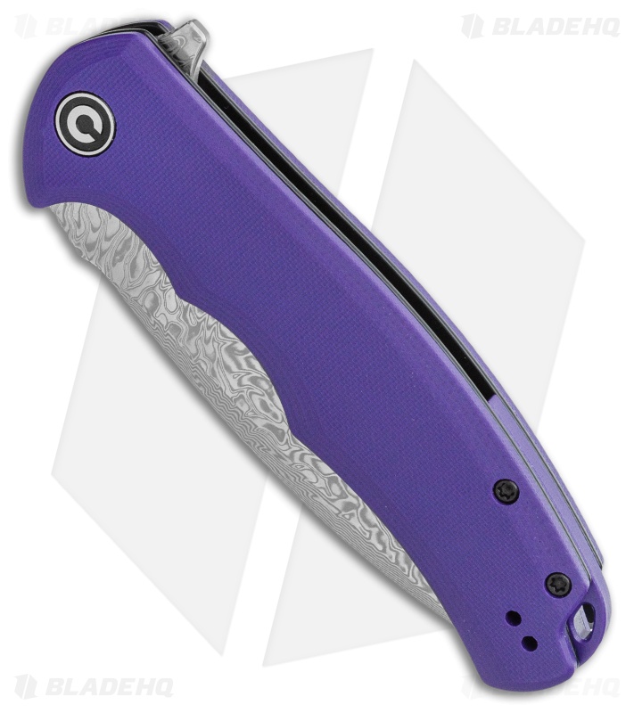 CIVIVI Praxis | Flipper Knife | Purple G-10 + Dam | Blade HQ