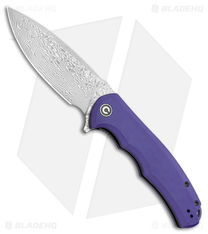 【超美品】リバップSTL26.5cm ホワイトパープル CIVIVI Praxis | Flipper Knife | Purple G-10 + Dam | Blade HQ