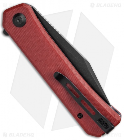 CIVIVI Relic Liner Lock Knife w/Tweezers Burgundy G-10 (3.5" Black SW)