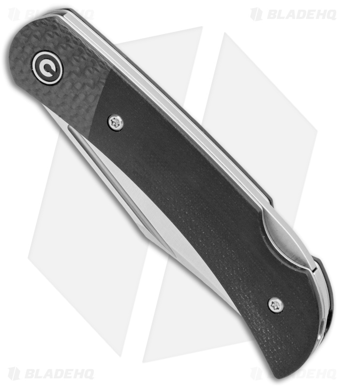 CIVIVI Rustic Gent Lock Back Knife Black G10/CF (2.97" Satin D2) C914A