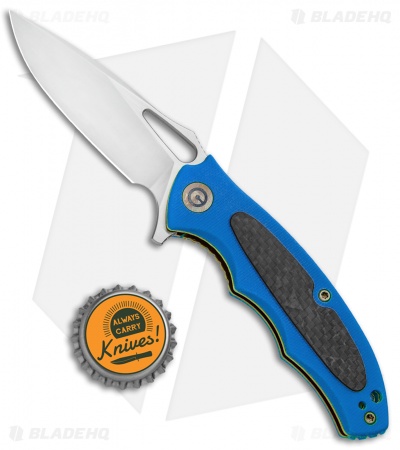 CIVIVI Shard Liner Lock Knife Blue G-10/CF (2.95" Satin) C806C