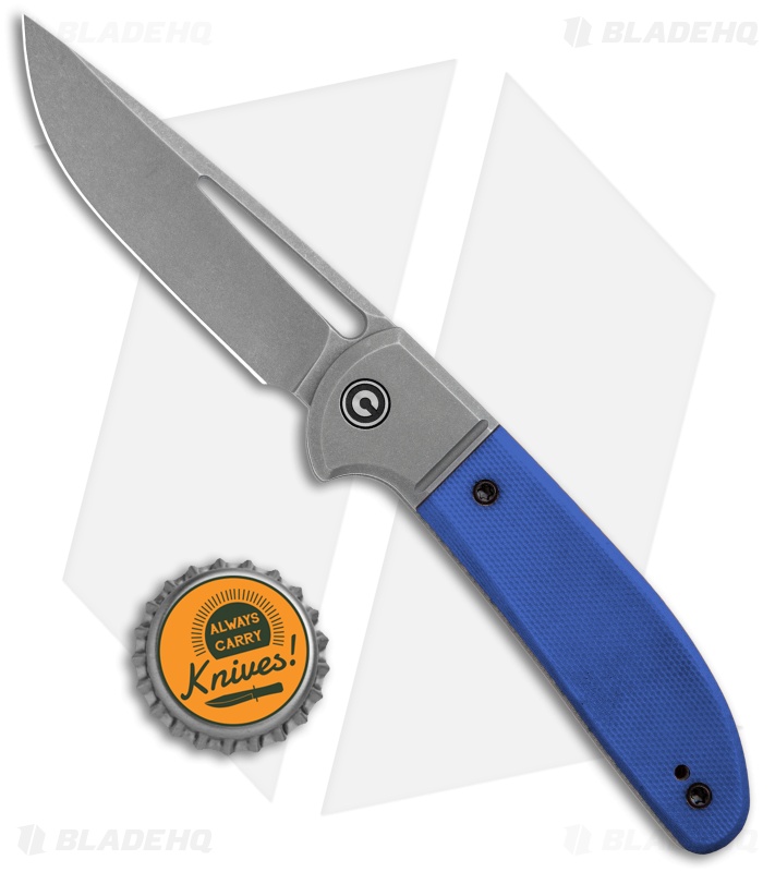 CIVIVI Trailblazer Slip Joint Knife Blue G10 (3" Stonewash) C2018B