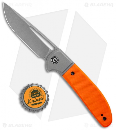 CIVIVI Trailblazer Slip Joint Knife Orange G10 (3" Stonewash) C2018A