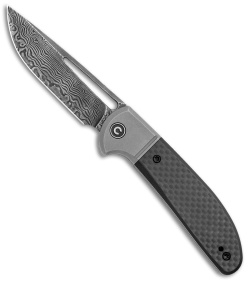 CIVIVI Trailblazer Slip Joint Knife Carbon Fiber (3" Damascus) C2018DS-1